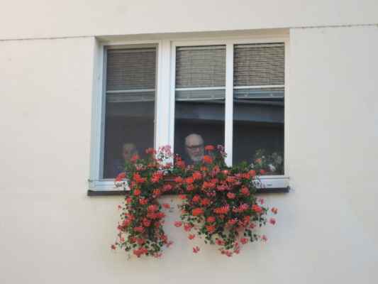 Za těmito okny svého času míval Michal pracovnu.