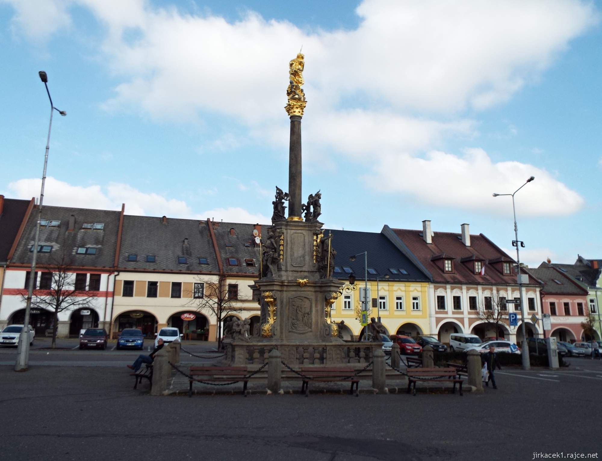 Letohrad - Václavské náměstí 25 - morový sloup sochaře Antonína Appellera z roku 1721