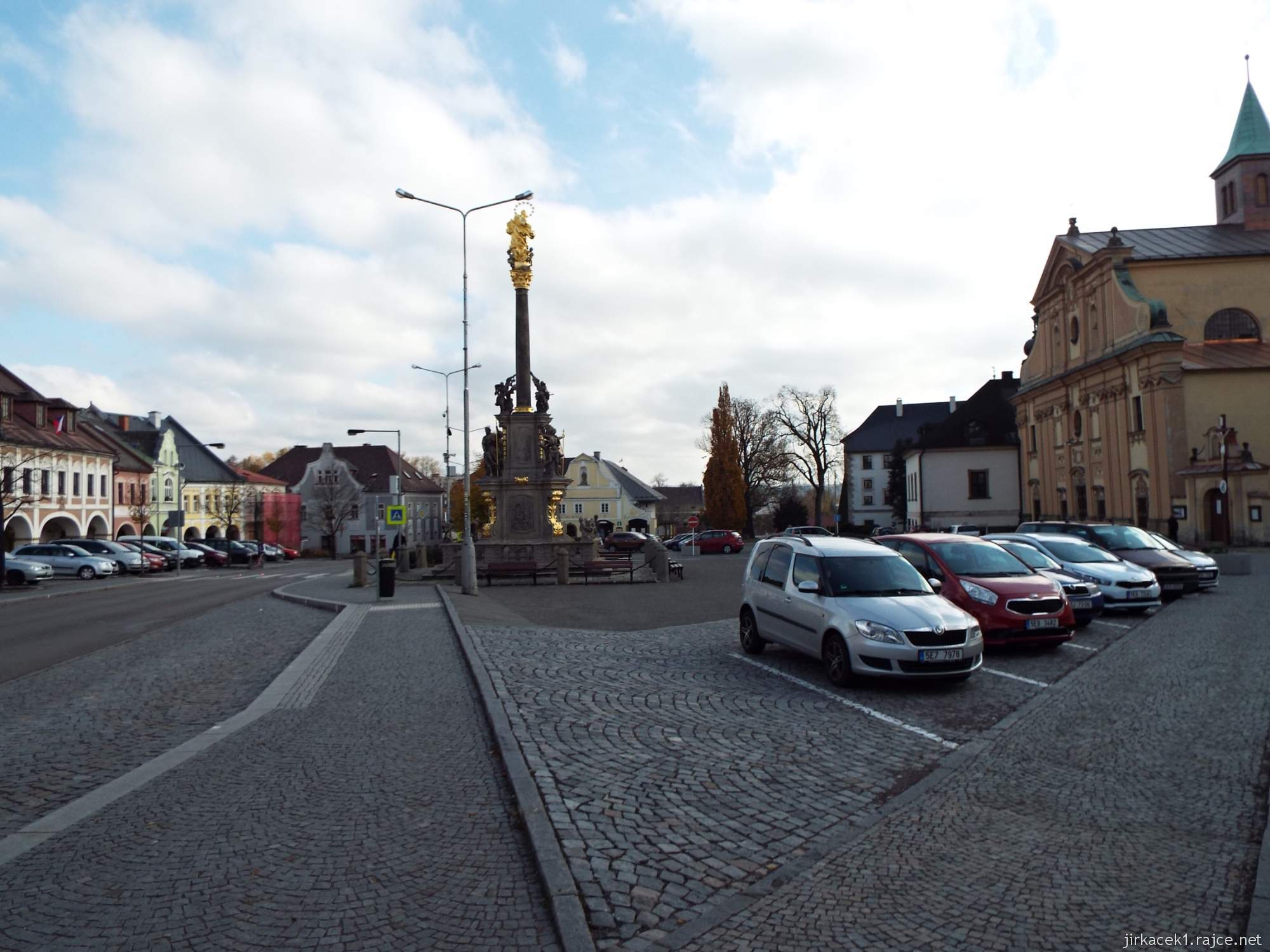 Letohrad - Václavské náměstí 27 - morový sloup sochaře Antonína Appellera z roku 1721