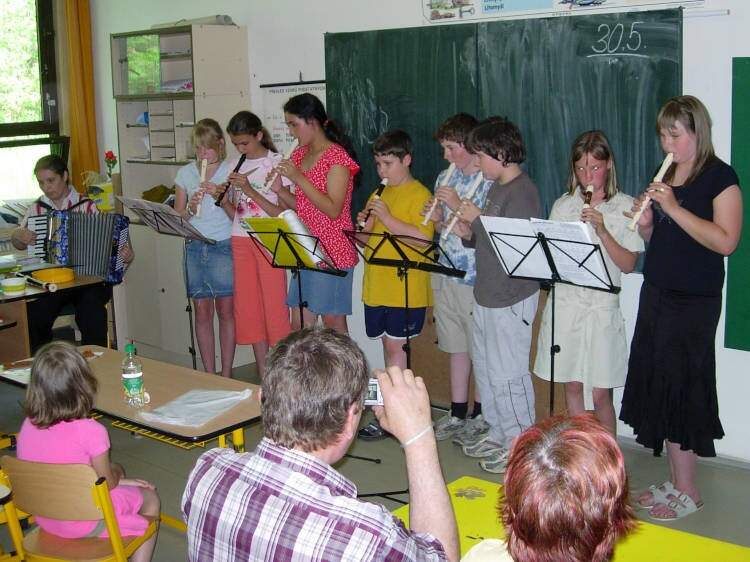 Letní koncert kroužku hry na flétnu