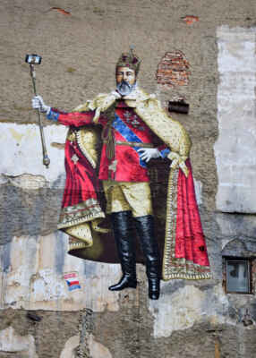 Olomouc - král Eduard VII se selfie tyčí_autor Mr.Dheo