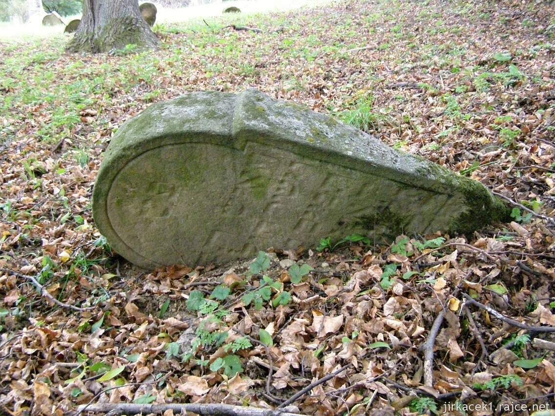 Koryčany - židovský hřbitov 01 - padlý náhorbek