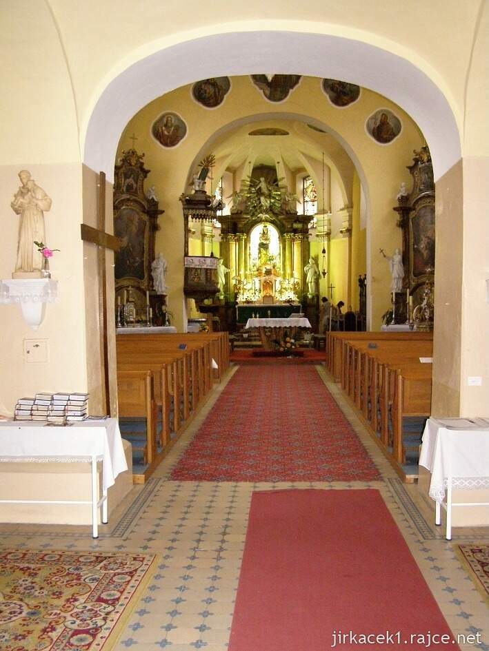 Koryčany - Kostel svatého Vavřince - interiér