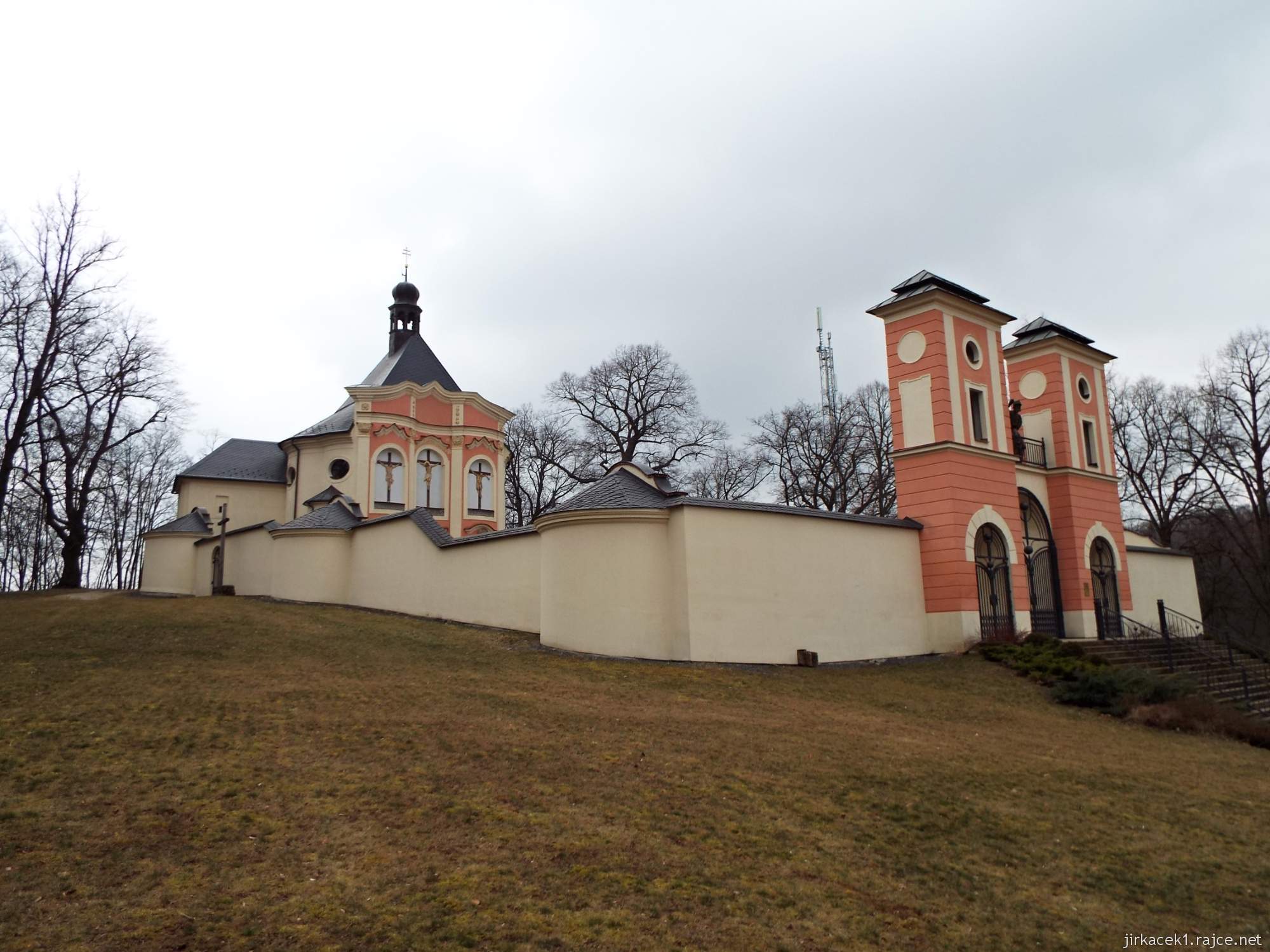 Jaroměřice u Jevíčka - Kalvárie - Kostel Povýšení sv. Kříže - celkový pohled