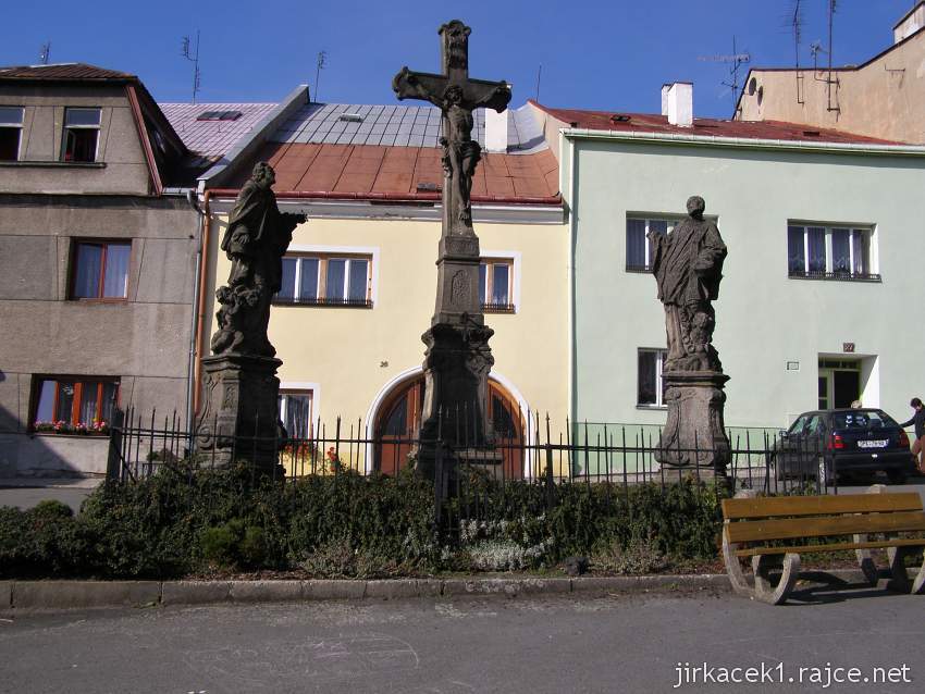 Potštát - Bočkovo náměstí - sousoší svaté Trojice
