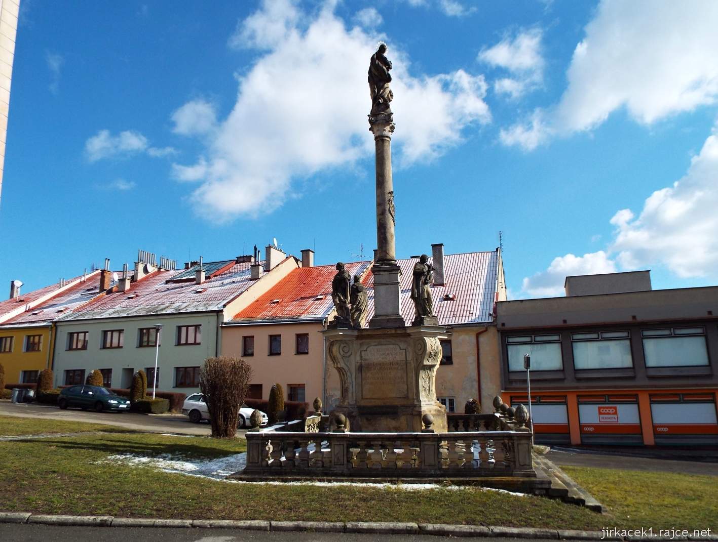 Potštát - Bočkovo náměstí 05 - Morový sloup