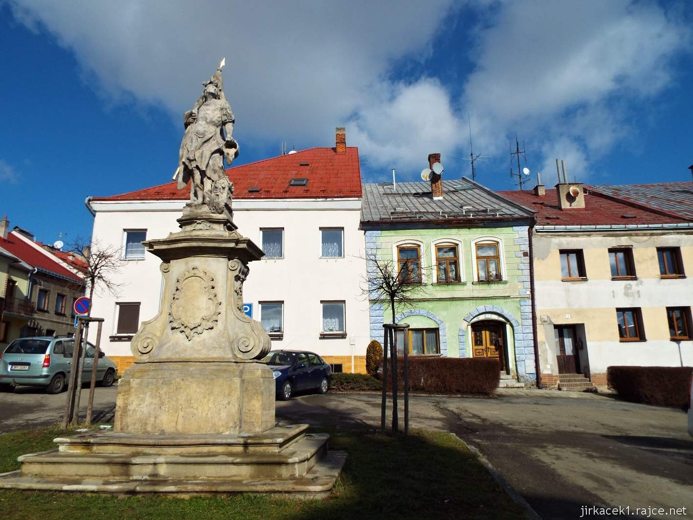 Potštát - Bočkovo náměstí 07 - socha sv. Floriána