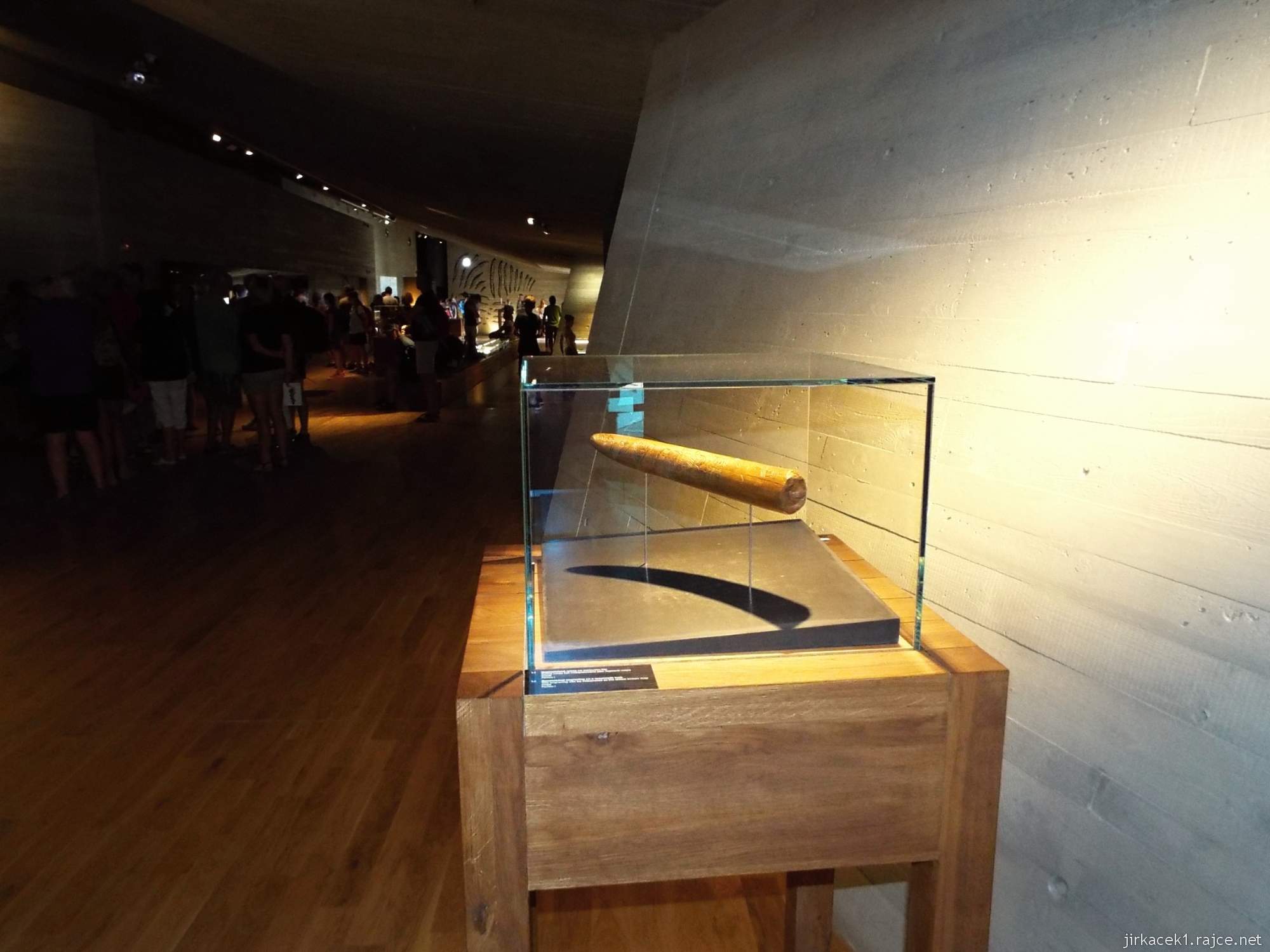 Archeopark Pavlov 04 - rytina na mamutím klu