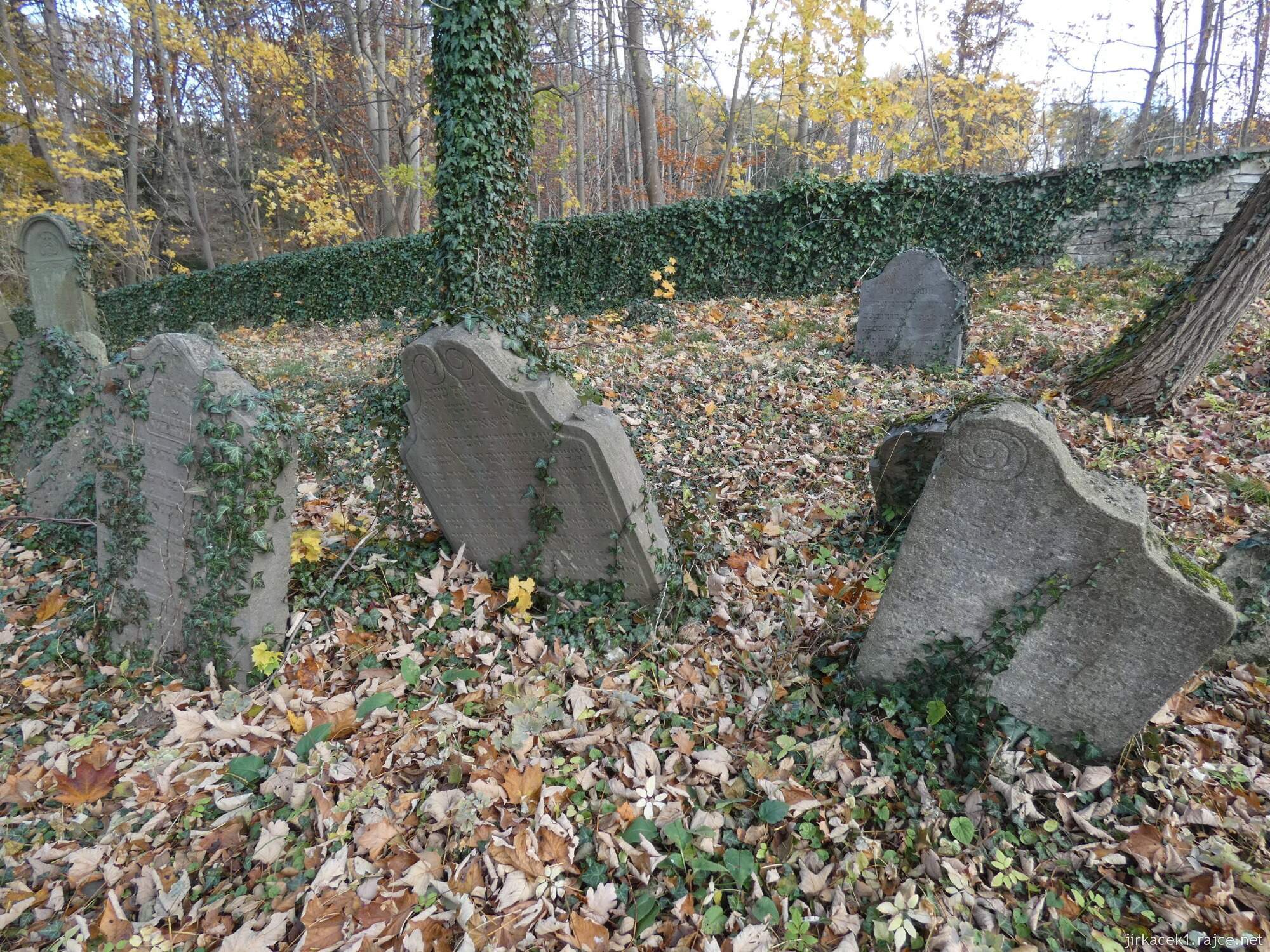 Luže - židovský hřbitov - beraní rohy